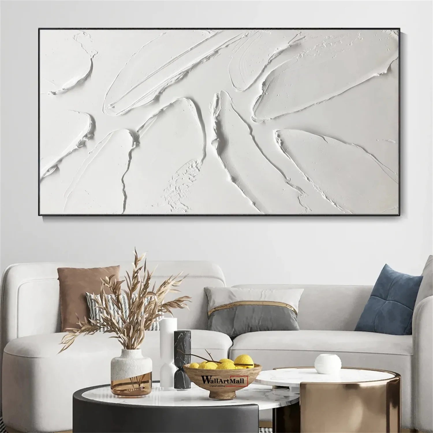 Minimalist Textured Plaster Art Painting - Modern Abstract Wall Decor #MM295 | Perfect for Living Room, Bedroom & Office