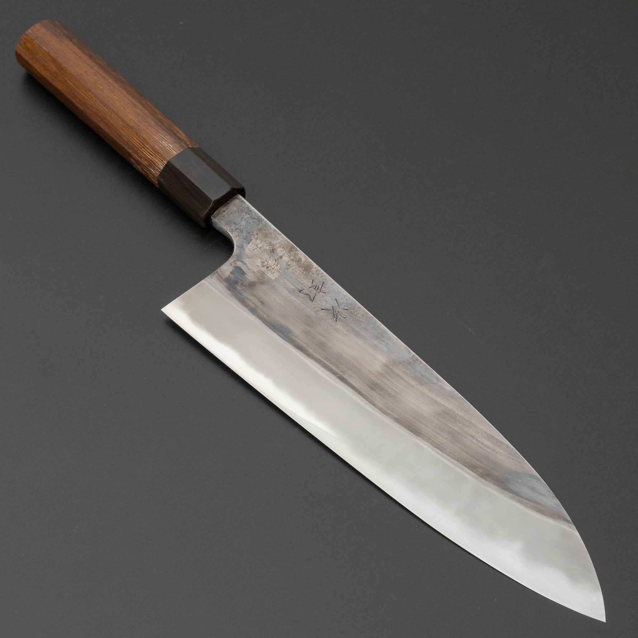Premium Jiro Tsuchime Wa Gyuto 210mm Japanese Chef Knife with Taihei Tagayasan Handle - Perfect for Sushi, Meat Slicing & Professional Kitchen Use (#548)
