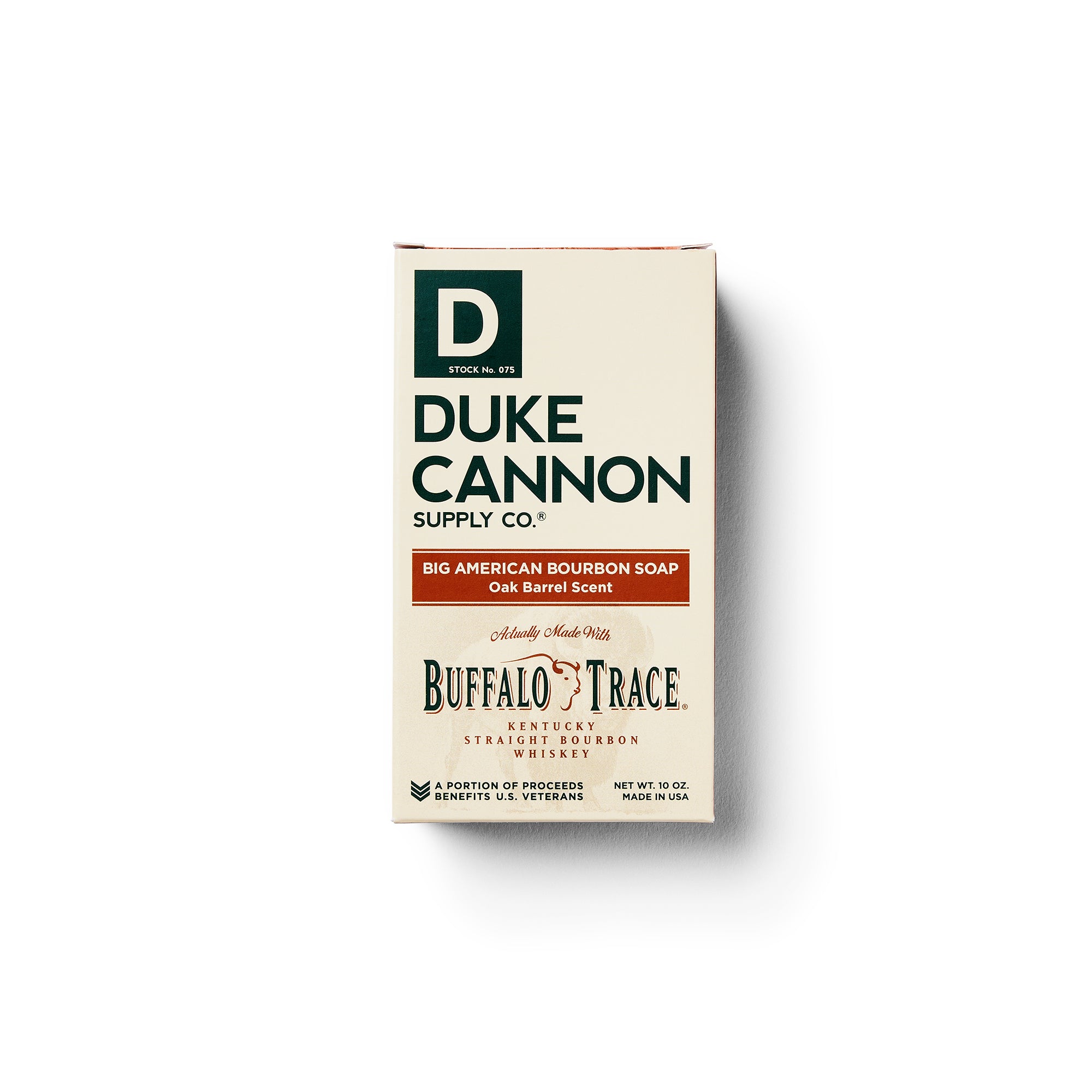 Duke Cannon Big American Bourbon Soap Bar for Men - Moisturizing Glycerin Soap with Natural Bourbon Scent - Perfect for Shower, Bath & Gift Giving