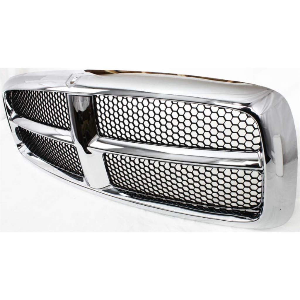 2003-2005 Dodge Ram 2500/3500 Honeycomb Grille Assembly - Chrome Shell with Paint-to-Match Insert | OEM CH1200248 & 55077185AG | Perfect for Truck Upgrades & Off-Road Adventures
