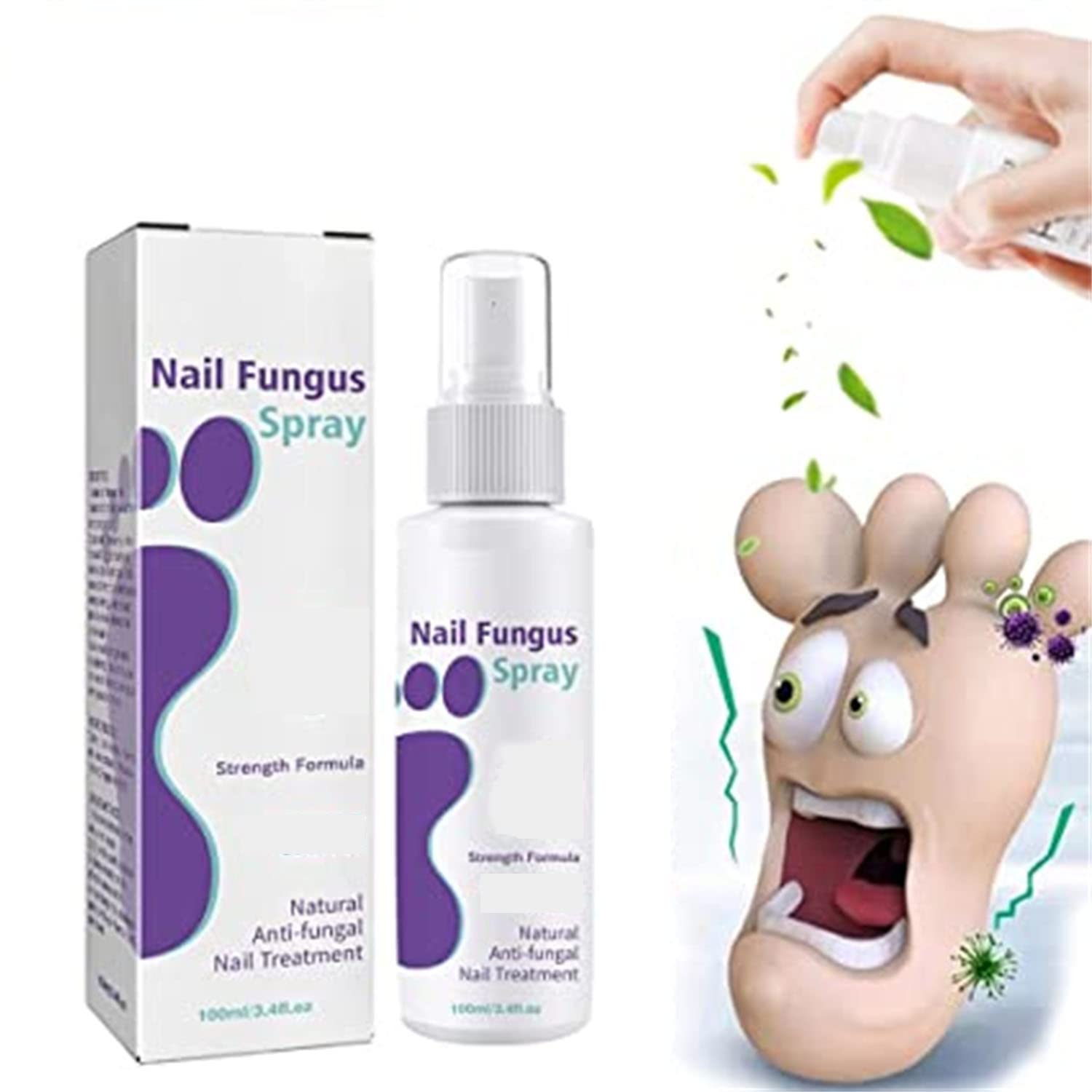 Medinail Fungus Treatment Spray - Advanced Foot & Nail Care for Damaged Nails | Nail Strengthener & Antifungal Solution (2 Pack) | Ideal for Athlete's Foot, Toenail Fungus & Daily Foot Hygiene