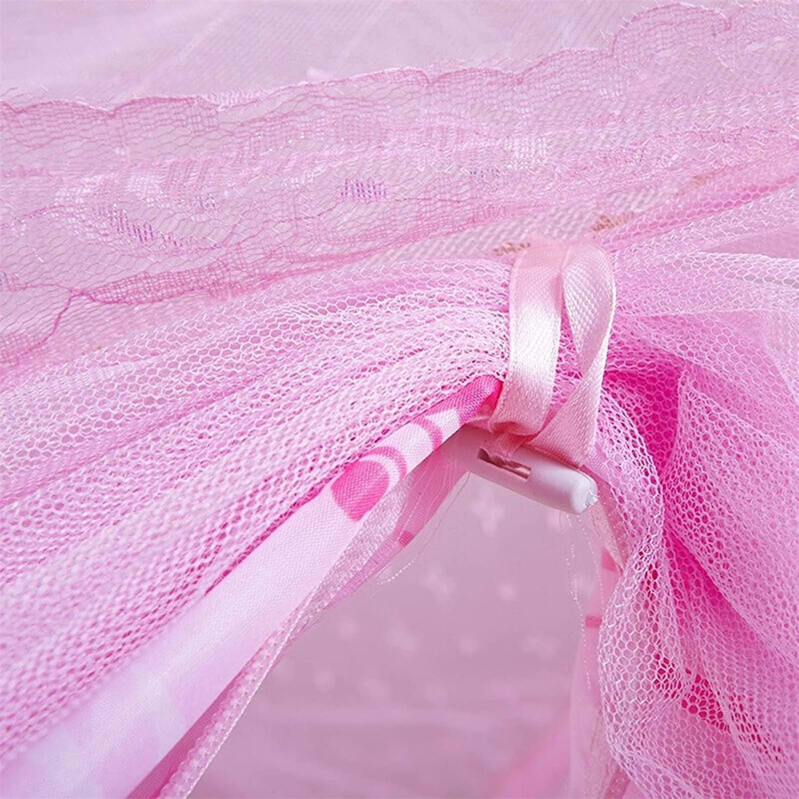 CHLDDHC Pop Up Mosquito Net Tent - Foldable Bed Canopy with Full Bottom for Kids & Adults - Perfect for Bedroom Decor, Camping, Travel & Outdoor Protection