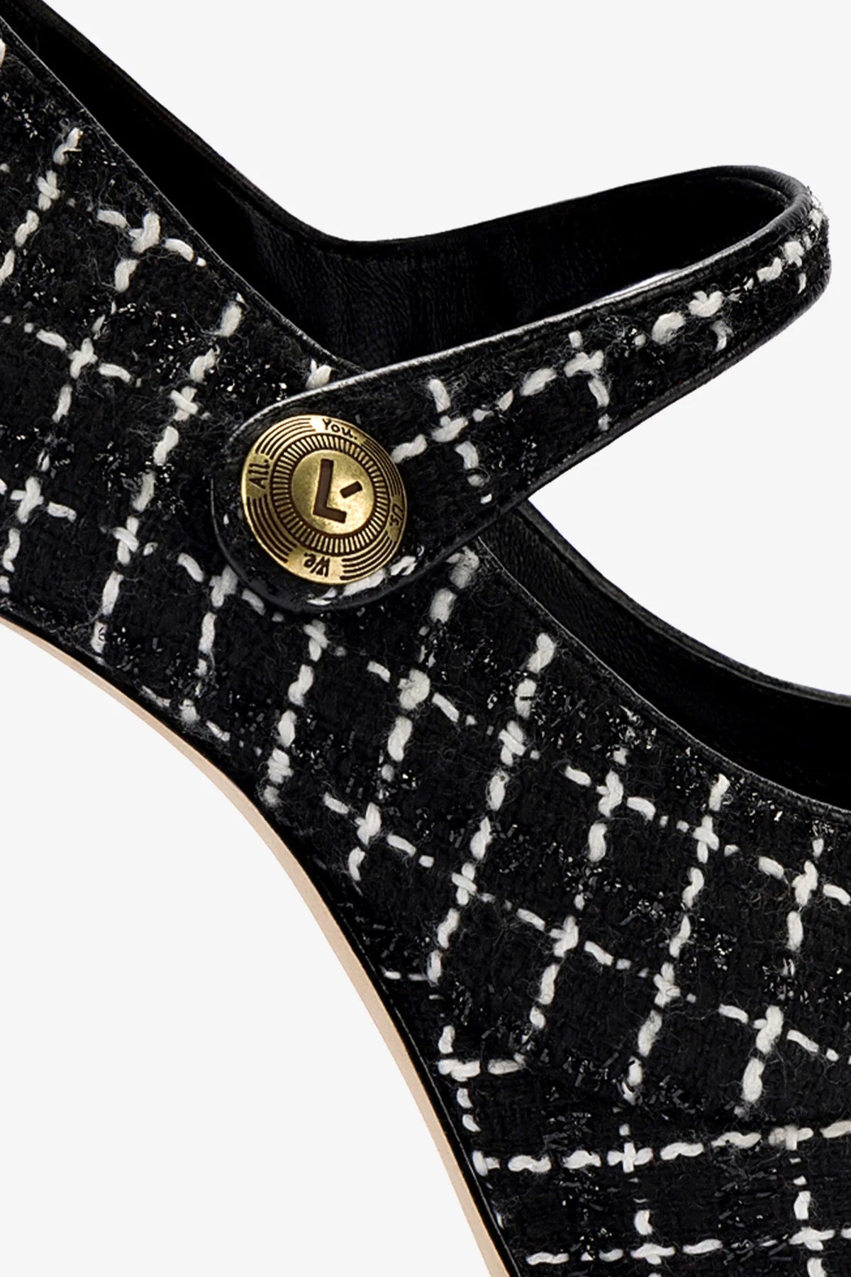 Emma Pump in Black Tweed - Classic Women's Dress Shoes for Office, Wedding & Formal Events | Comfortable Heels for Professional & Evening Wear