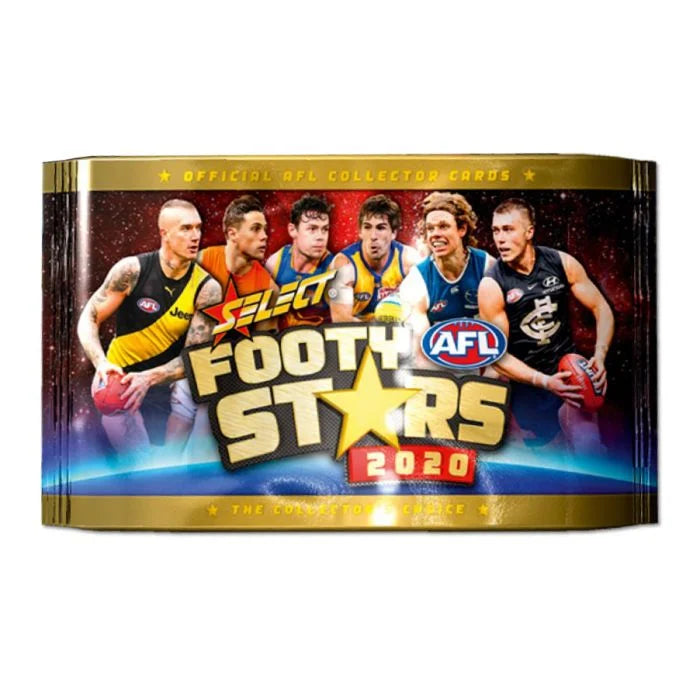 AFL Select Footy Stars 2020 Trading Cards Booster Pack - Collectible Sports Cards for AFL Fans & Trading Card Game Enthusiasts