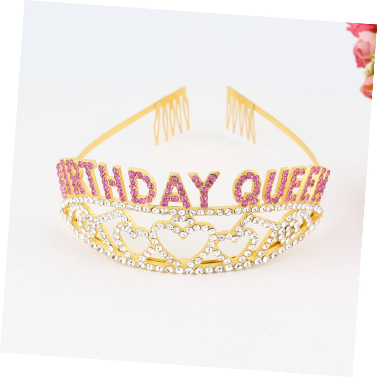 Sparkling Princess Birthday Tiara Set - 3PCS Rhinestone Wedding Crown Headpiece for Women & Girls, Elegant Bridal Hair Accessories for Birthday Parties, Prom, Pageants & Special Occasions