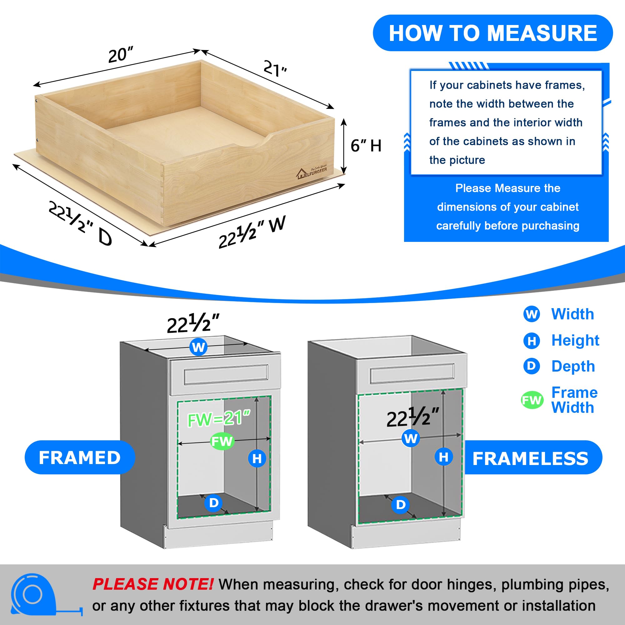 Soft Close Pull Out Drawers for Kitchen Cabinets - 20