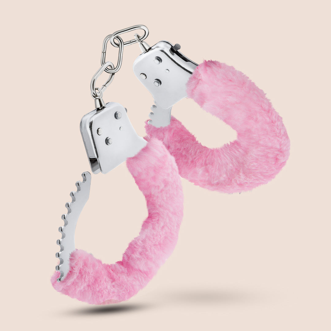 Fluffy Handcuffs for Couples - Soft & Comfortable Fuzzy Cuffs for Role Play, BDSM, and Romantic Fun - Temptasia Cuffs