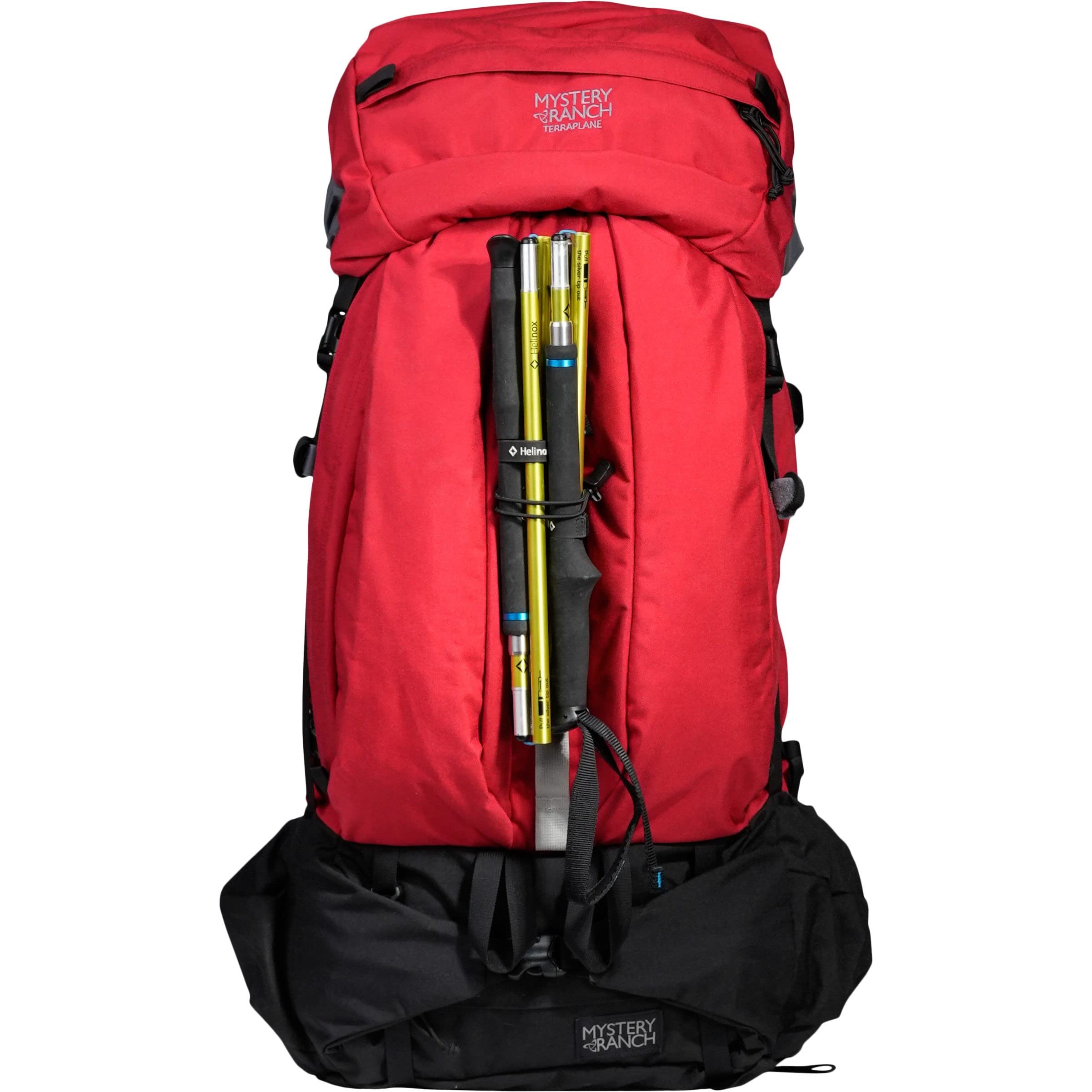 Mystery Ranch Glacier Backpack - Durable Hiking Backpack for Extended Trips & Outdoor Adventures, Cherry Red, Small - Perfect for Camping, Trekking & Travel