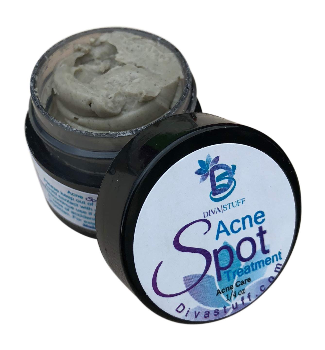 Best Spot Acne Treatment - Clay Based Facial Mask for Oily & Acne-Prone Skin | Diva Stuff | Perfect for Nighttime Skincare Routine & Blemish Control
