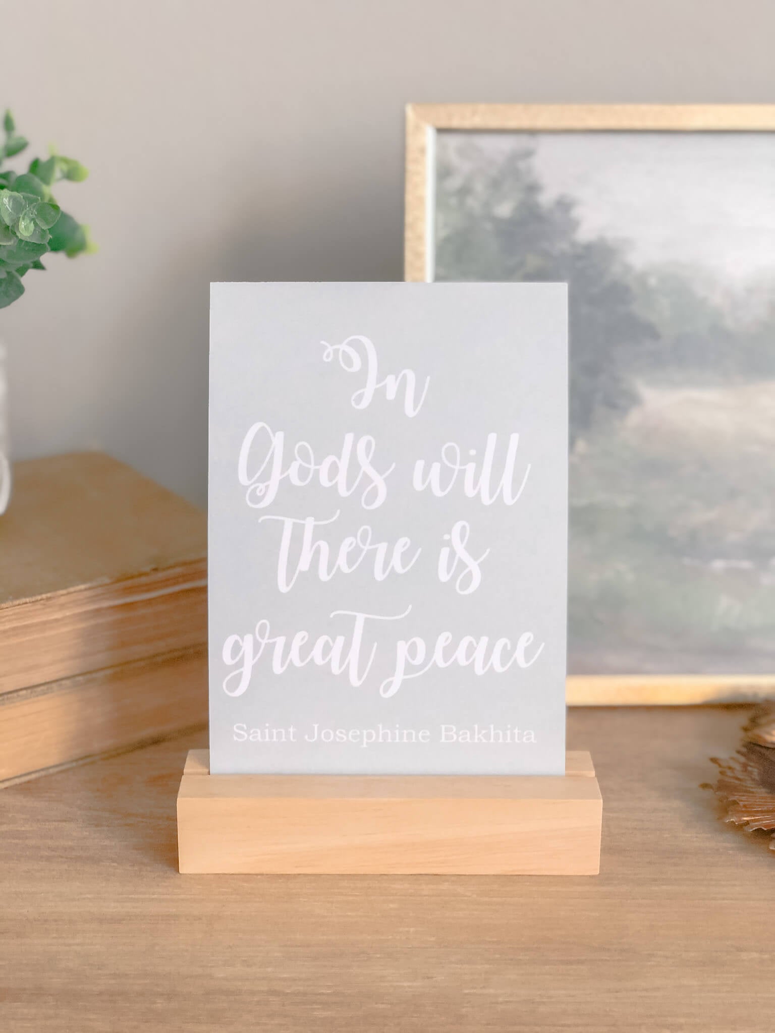 St. Josephine Bakhita Inspirational Quote Printable - Catholic Saint Art for Home Decor, Office Wall & Gift Giving