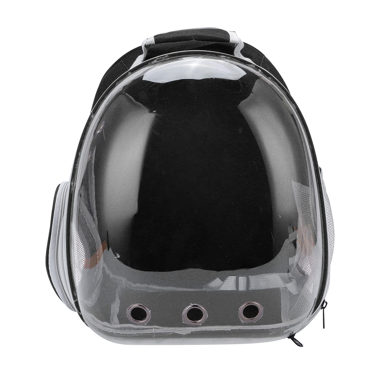 01 Transparent Ventilated Pet Backpack Carrier - Safe & Comfortable for Biking, Hiking, Walking & Outdoor Adventures - Perfect for Small Dogs & Cats