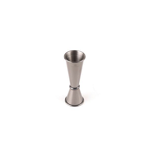 Premium 1 oz & 2 oz Black Stainless Steel Japanese Style Bar Jigger - Professional Cocktail Measuring Cup for Mixologists & Home Bartenders - Perfect for Craft Cocktails, Coffee Brewing & Cooking Measurements