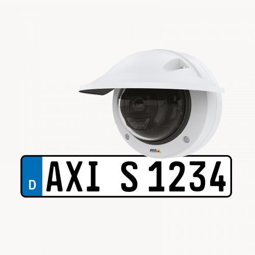 Axis Communications P3245-LVE 3 License Plate Recognition Camera Kit - Advanced Vehicle Surveillance for Parking Lots & Security Checkpoints