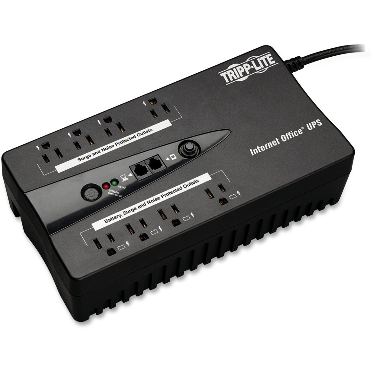 Tripp Lite 550VA UPS Battery Backup for Internet & Office - Tower Uninterruptible Power Supply for Computers, Routers & Modems - Reliable Power Protection During Outages & Surges