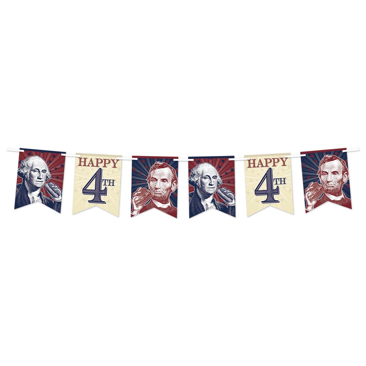 12 Pack Beistle 4th of July Patriotic Party Streamers - Red White & Blue Decorations for Independence Day Celebrations, Backyard BBQs & Summer Festivals