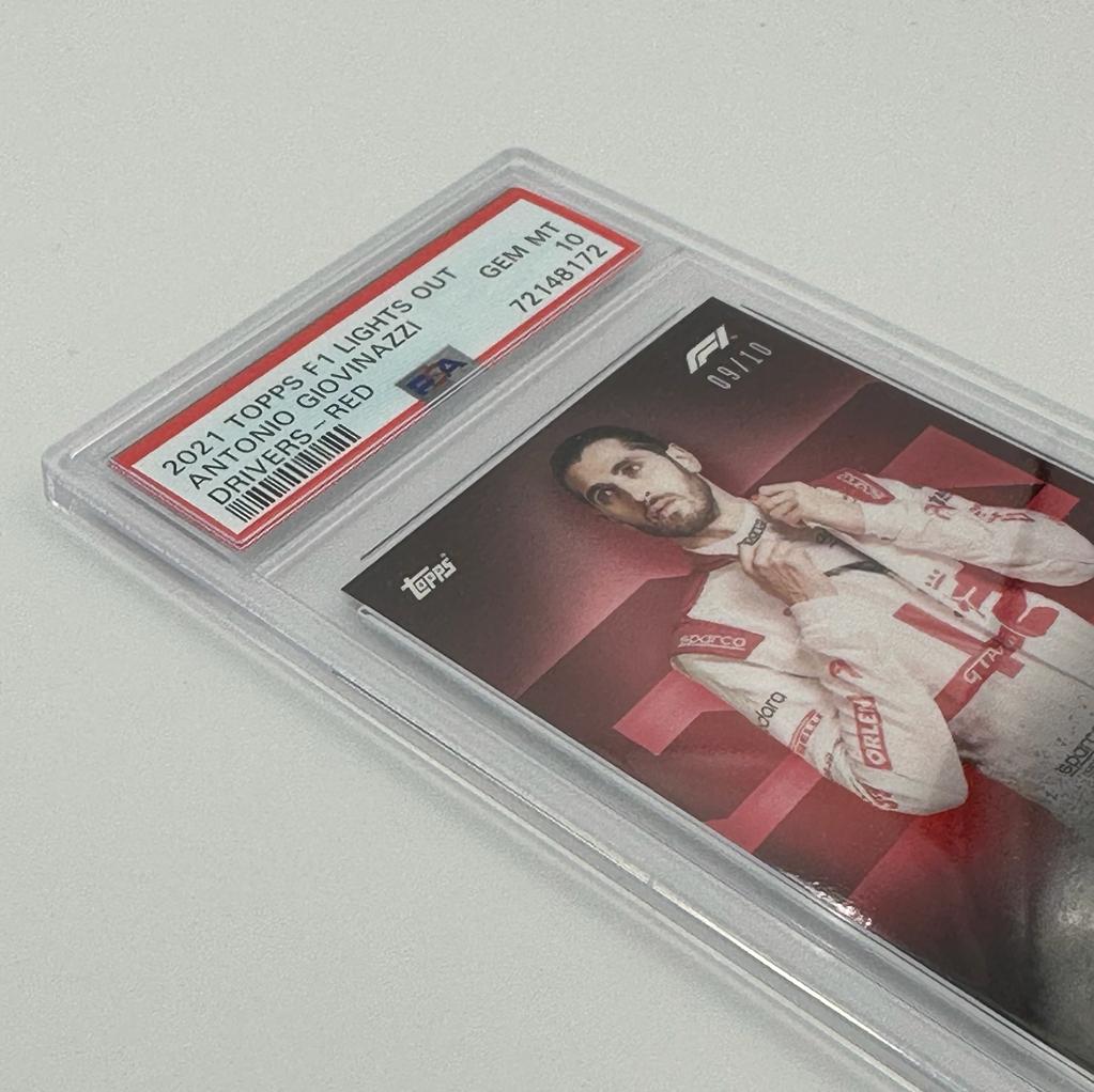 PSA 10 Graded 2009/10 Antonio Giovinazzi Red Parallel F1 Racing Card - Perfect for Collectors, Investors & Formula 1 Fans