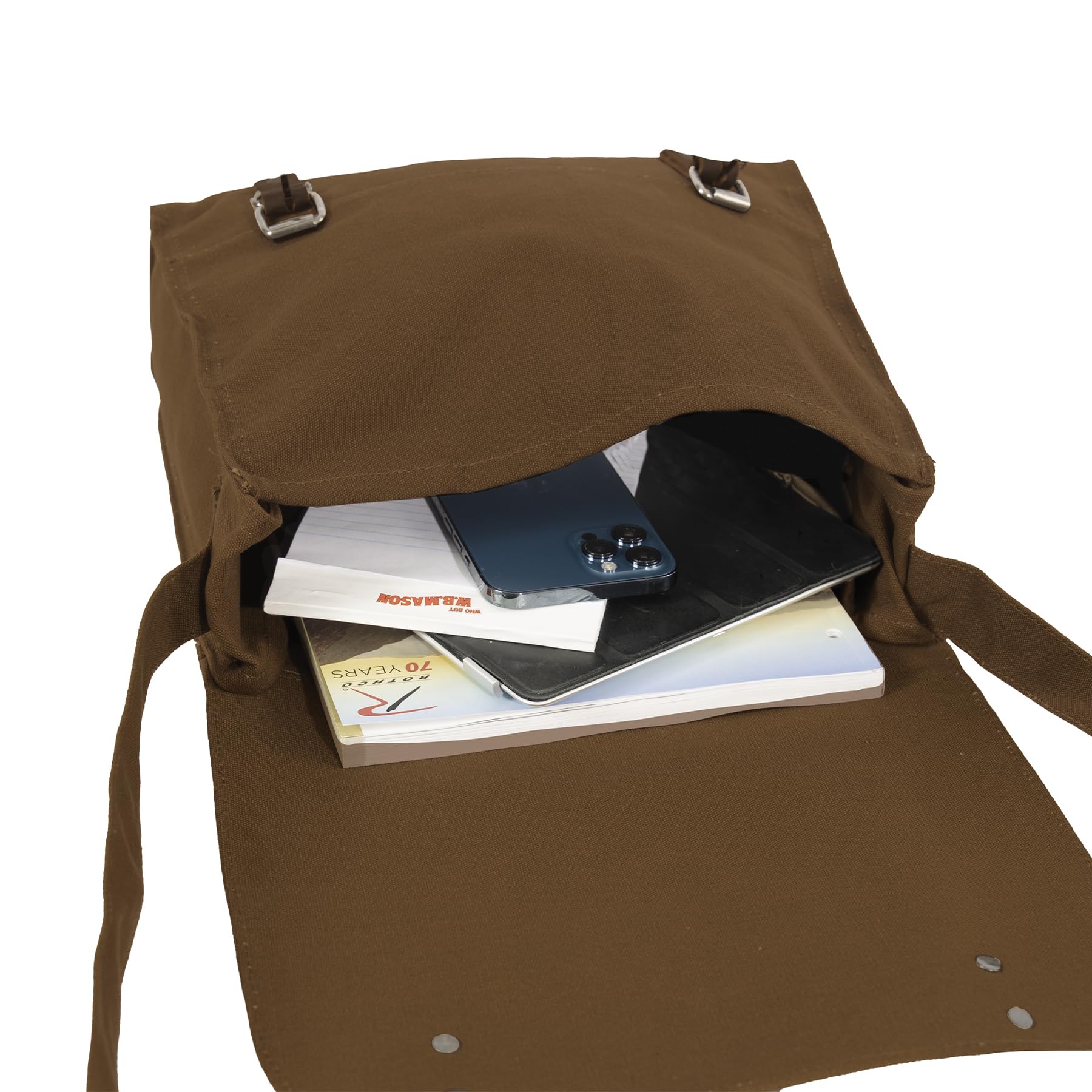 Vintage Rothco Medic Canvas Crossbody Bag with Cross - Durable Messenger Shoulder Bag for Men - Perfect for Travel, Hiking & Everyday Use