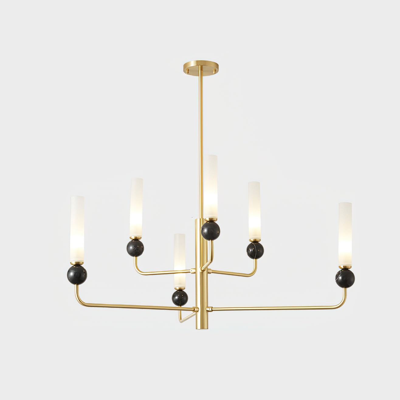 Delie Crystal Chandelier - Elegant Modern Ceiling Light Fixture for Dining Room, Bedroom & Living Room | Perfect for Home Decor, Wedding & Luxury Interior Lighting