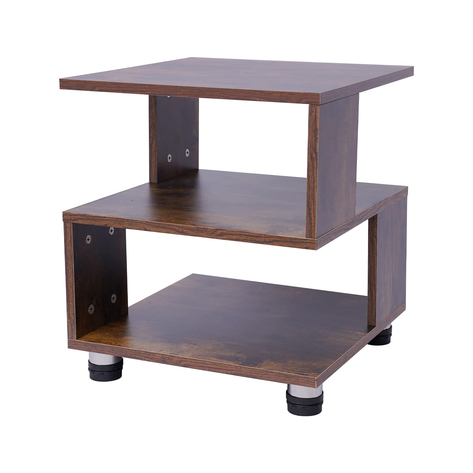 Modern Glossy White Coffee Table with Drawer - High Gloss End Table for Living Room, Bedroom & Office - Contemporary Home Furniture for Small Spaces & Apartments