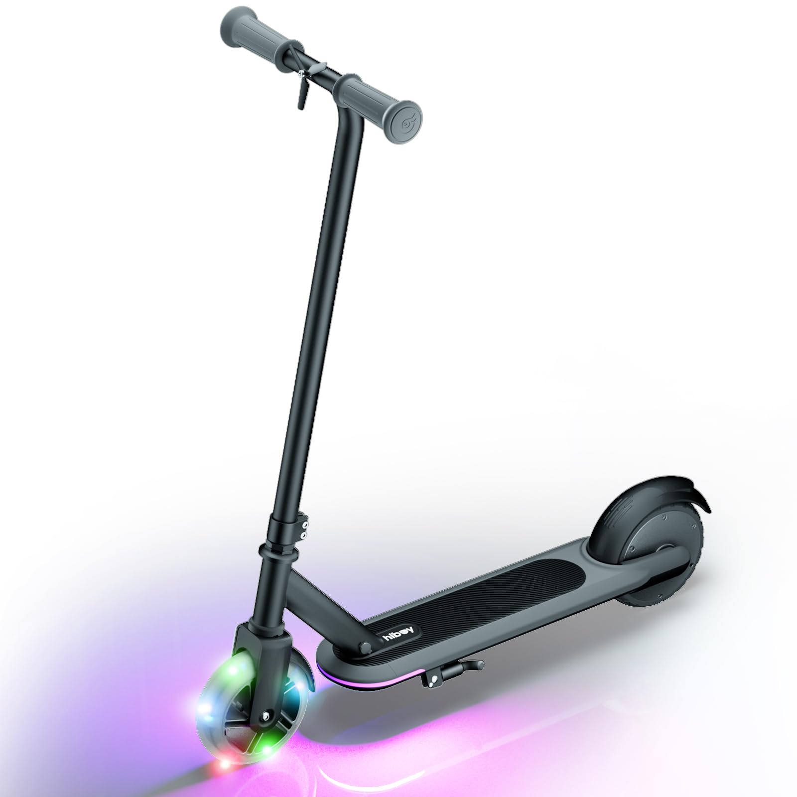 Hiboy ES1 Electric Scooter for Kids Ages 4-8 - 6.2 Mile Range, 40W Motor with Flash Wheels & LED Lights - Perfect Birthday Gift for Boys & Girls - Great for Neighborhood Rides, Park Adventures & Commuting to School