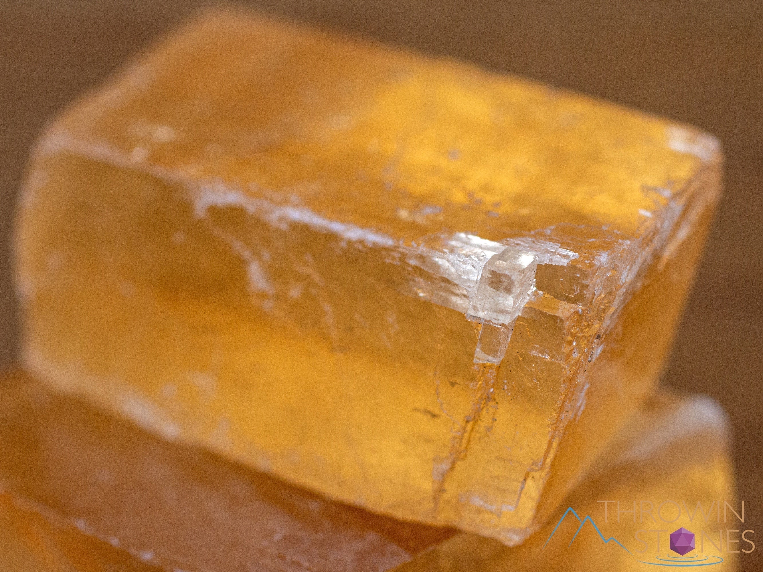 Natural Orange Calcite Raw Crystal - Small Rhombohedron Shape for Metaphysical Healing, Home Decor, Crystal Collection | Perfect for Meditation, Energy Work & Spiritual Gifts