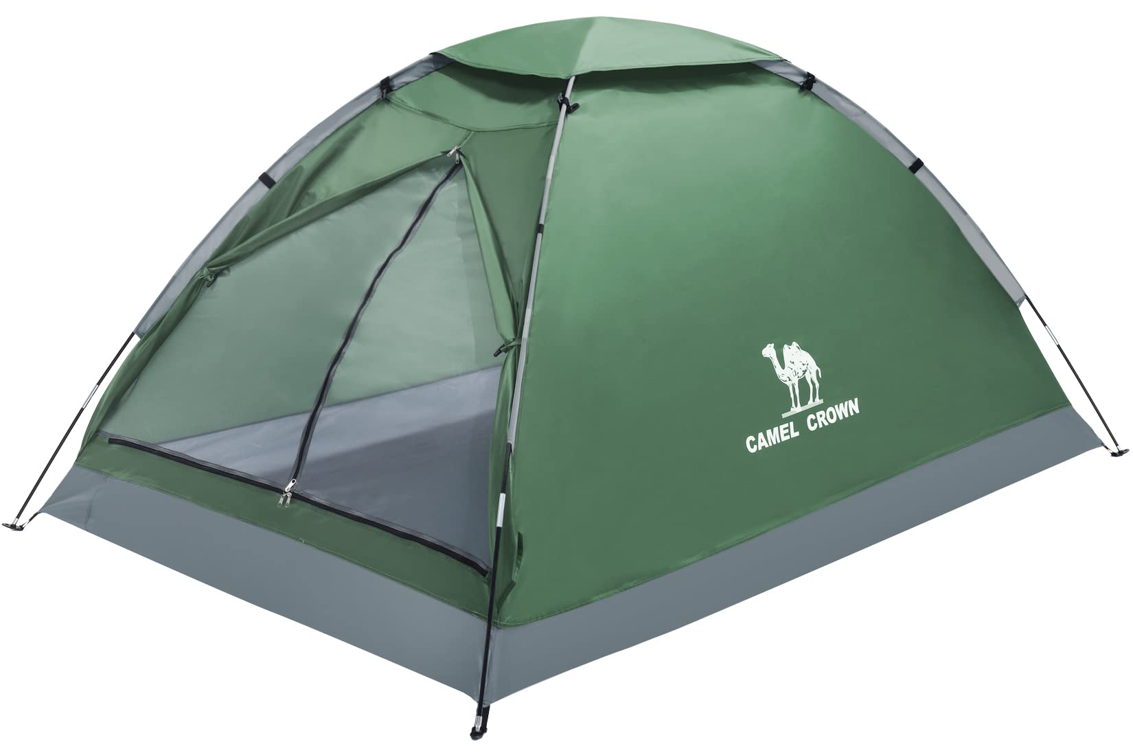 CAMEL CROWN 2 Person Camping Tent - Waterproof Lightweight Backpacking Tent with Removable Rain Fly, Easy Setup for Outdoor Adventures, Hiking, Family Camping & Travel - Perfect for Weekend Getaways & National Park Trips