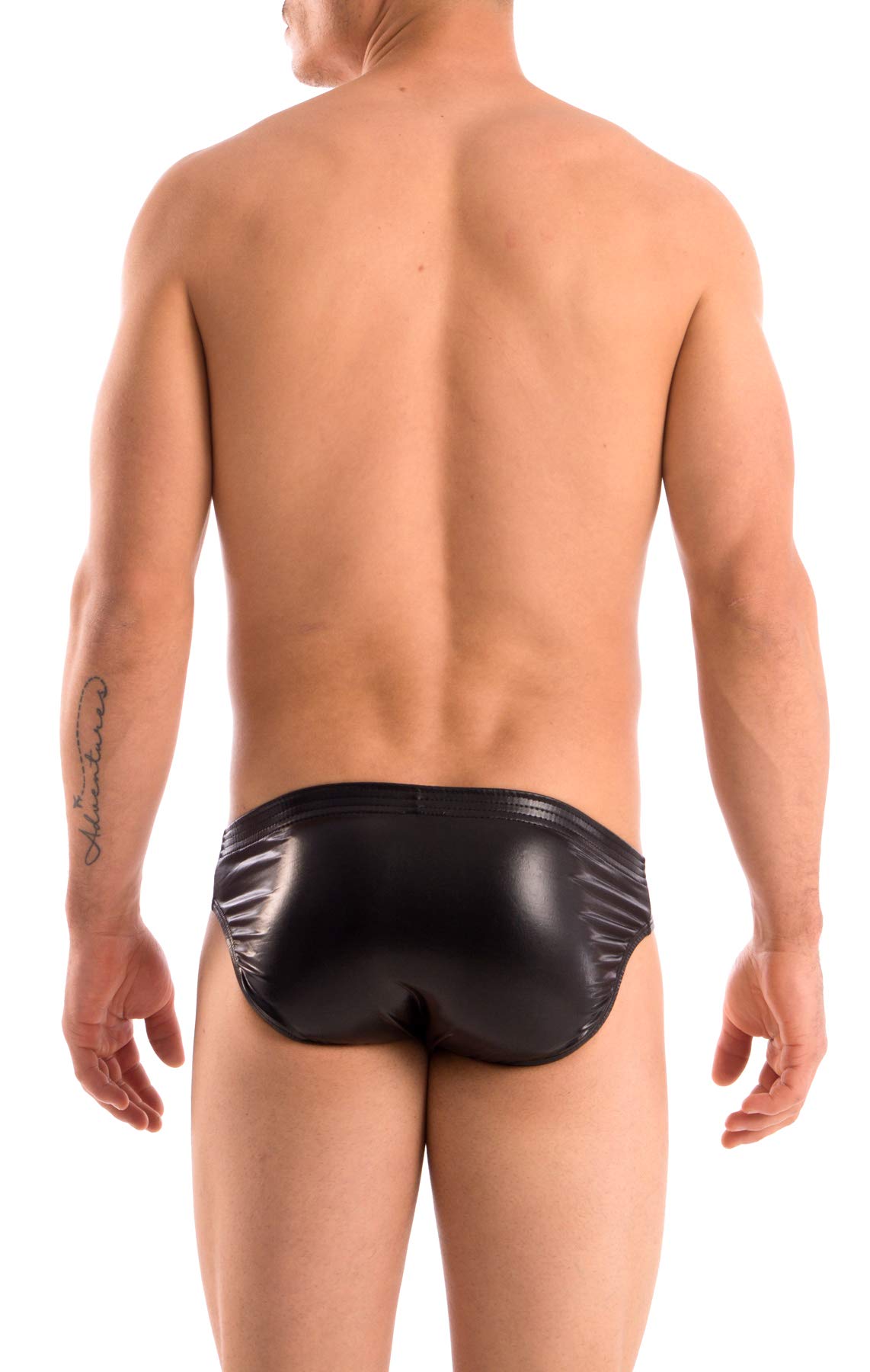 Gary Majdell Sport Men's Solid Contour Pouch Bikini Swimsuit - Quick Dry Swim Briefs for Beach, Pool & Gym Workouts