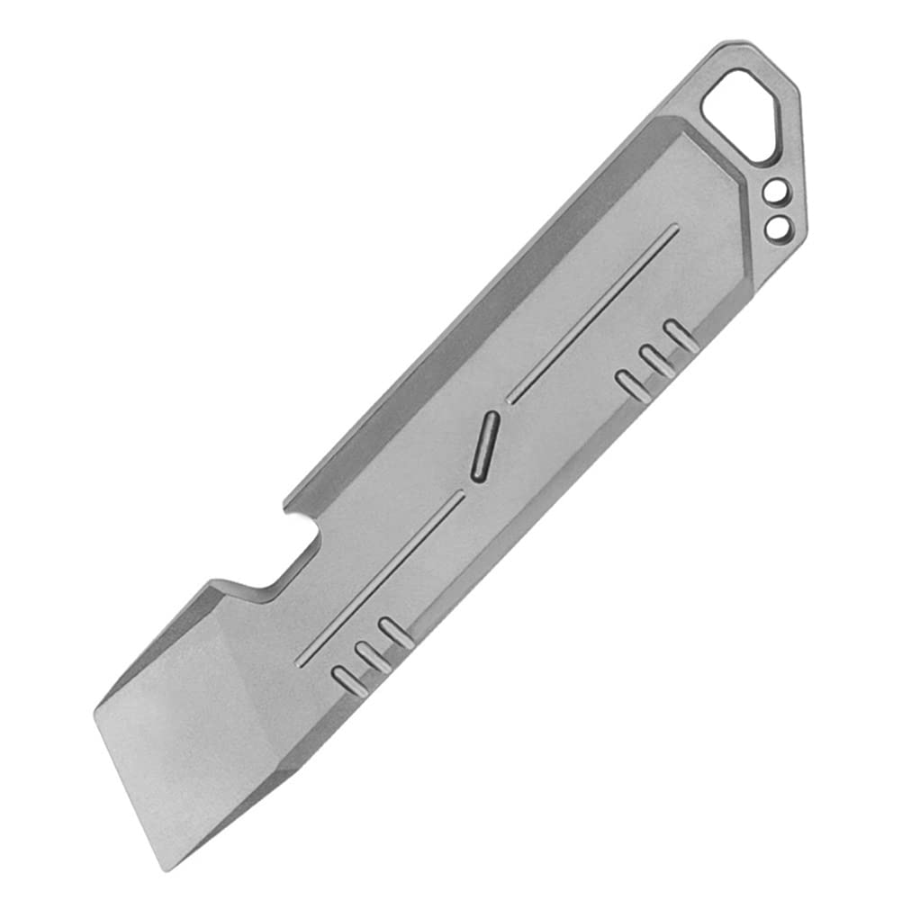 Premium Titanium EDC Pry Bar - Multi-Tool with Bottle Opener, Crowbar & Keychain for Outdoor Survival, Camping & Everyday Carry (EDC) | Compact & Durable Pocket Tool for Hiking, DIY & Emergency Situations
