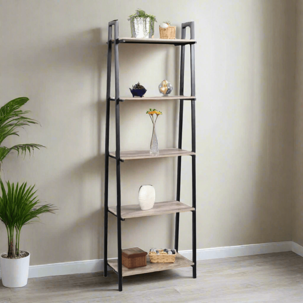 Fenwick II Display Unit & Bookshelf - Modern Wooden Shelf for Home Office, Living Room, Bedroom Storage & Decor