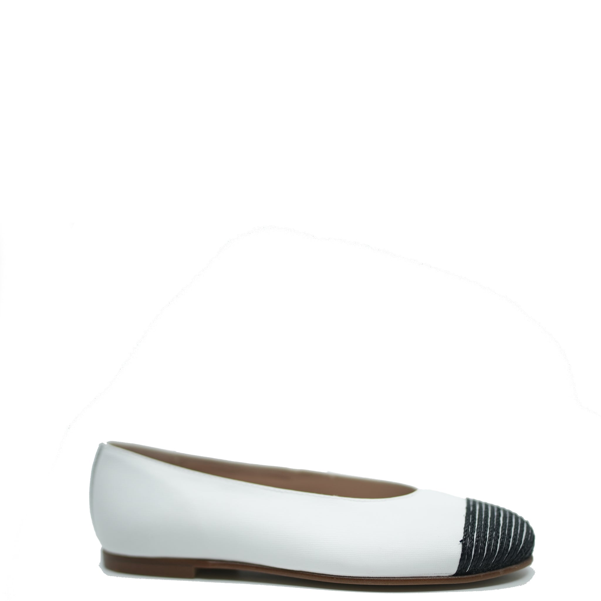 Beberlis White and Black Rope Flat Shoes - Comfortable Casual Flats for Women | Perfect for Walking, Office Wear & Everyday Outfits