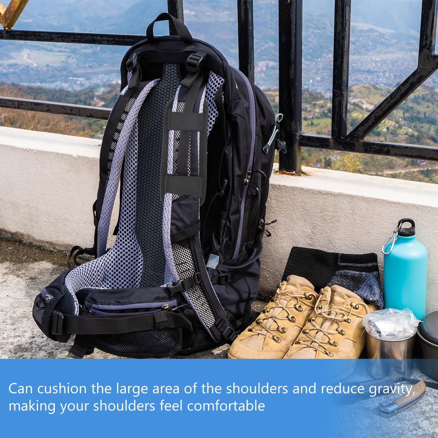 Dohia Universal Shoulder Pad Cushion - Replacement for Bag, Backpack & Shoulder Strap - Comfortable & Durable Support (1-Pack) | Perfect for Travel, Hiking, Work & Everyday Use