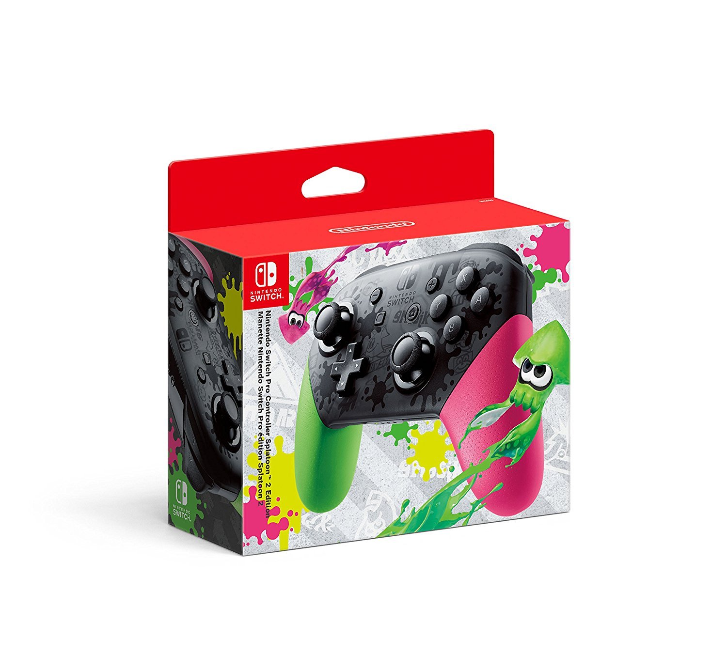 Nintendo Switch Pro Controller - Splatoon 2 Edition - Wireless Gamepad for Nintendo Switch - Perfect for Gaming, Multiplayer & Competitive Play