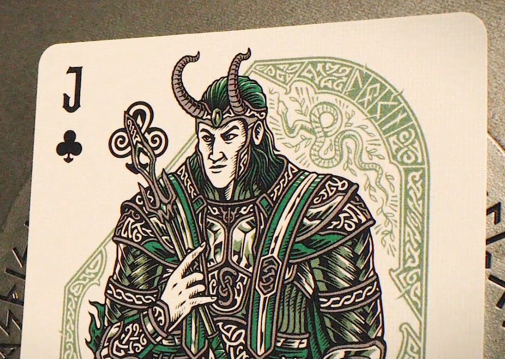 Premium Norse Mythology Playing Cards - Viking Gods & Legends Theme - Perfect for Collectors, Poker, Magic Tricks & Game Nights