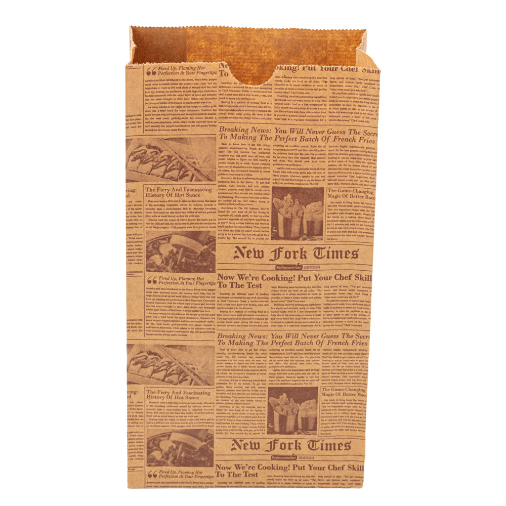 Eco-Friendly Kraft Paper Bags 4 lb - 5 x 3.25 x 9.5 Inches - 100 Count Box - Perfect for Grocery, Retail & Gift Packaging - Sustainable Shopping Bags for Stores, Restaurants & Events