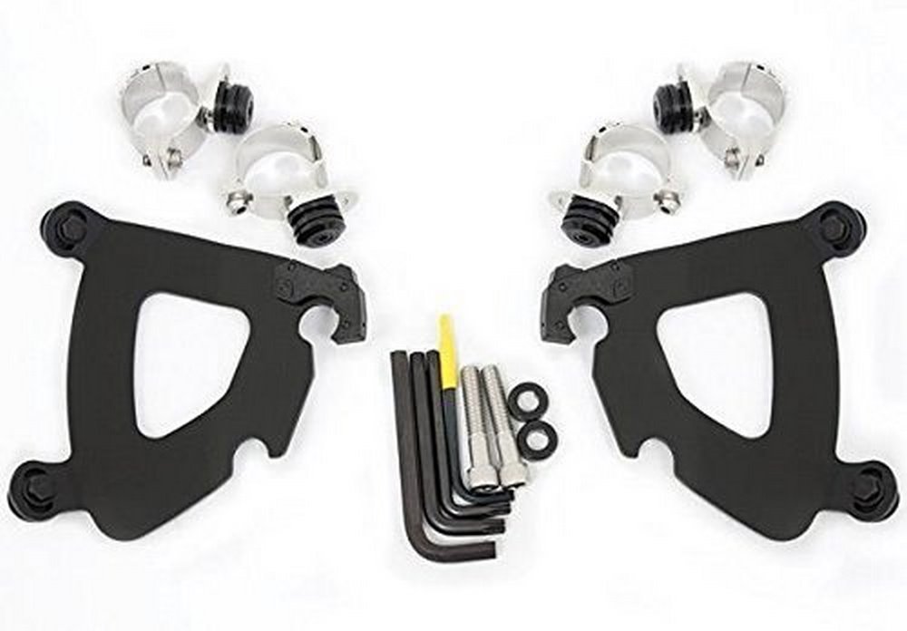 Memphis Shades Trigger Lock Mount Kit for Gauntlet Fairing - Black | Motorcycle Fairing Accessory | Easy Installation for Harley Davidson & Touring Bikes