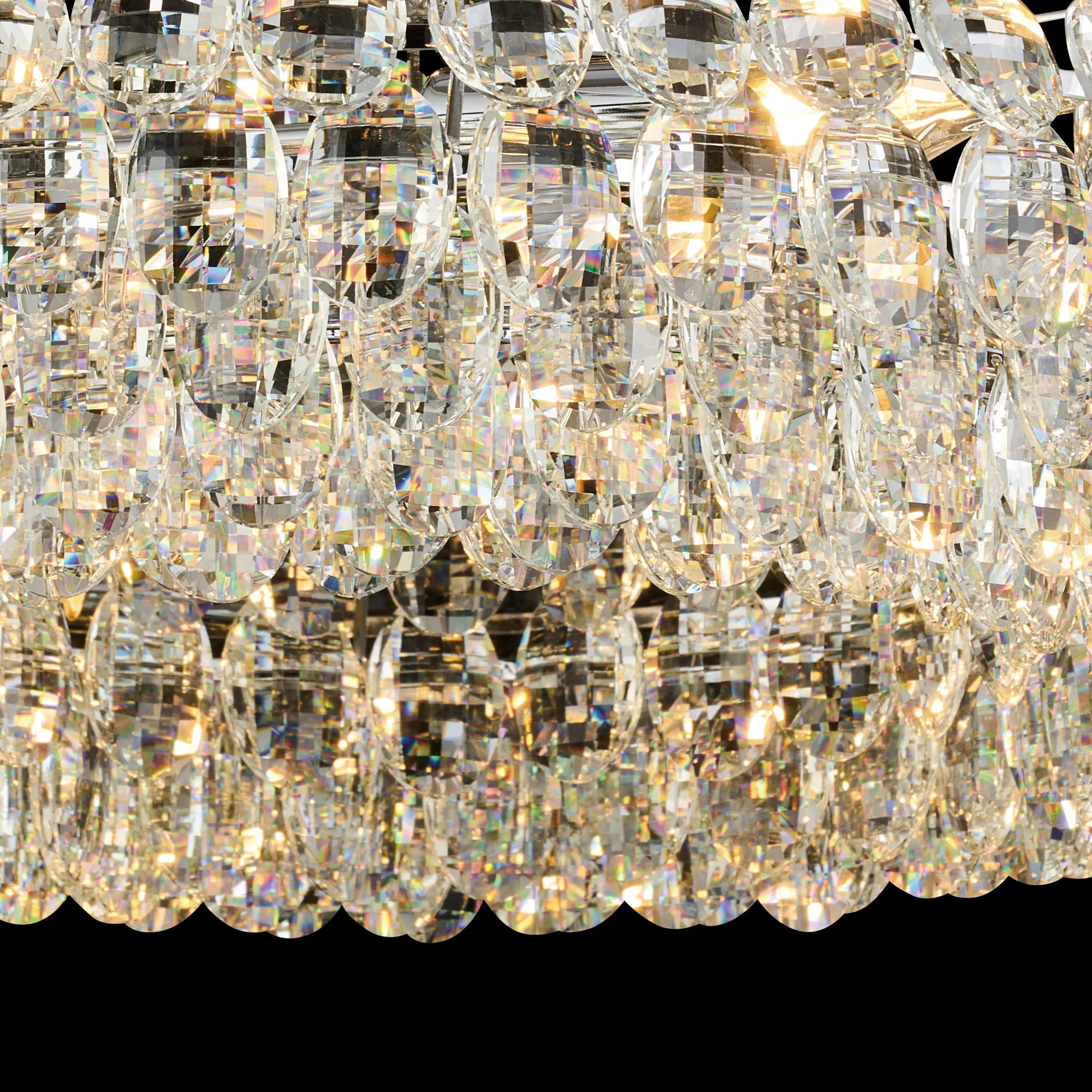Consten Semi Flush Ring Ceiling Light Fixture with E14 Socket - Perfect for Bedroom, Hallway & Small Space Lighting