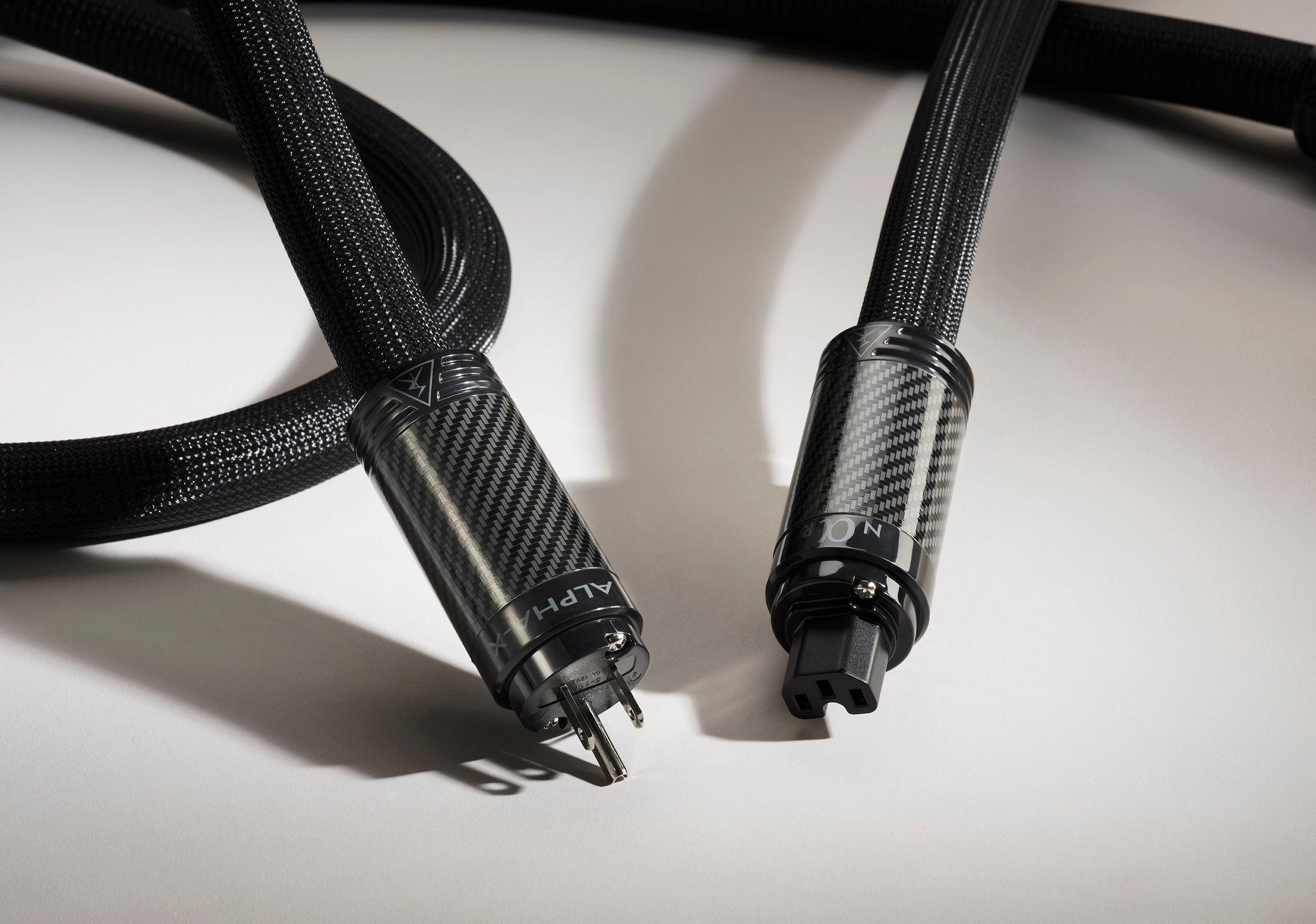 Shunyata Research Alpha X Power Cable - High-End Audio Power Cord for Home Theater & Hi-Fi Systems - Perfect for Audiophiles & Professional Studios