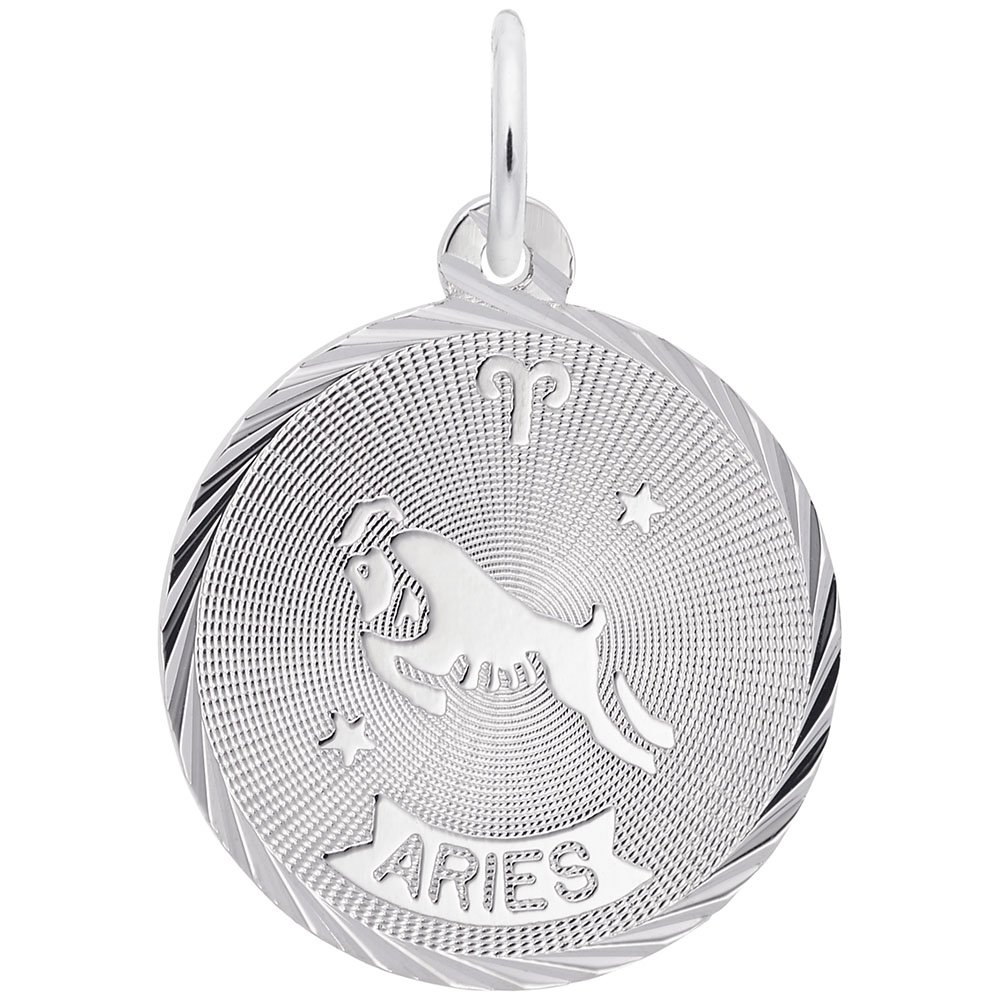 Aries Zodiac Charm Pendant - Sterling Silver & Gold Plated Charms for Bracelets, Necklaces & Jewelry Making - Perfect for Birthdays, Gifts & Astrology Lovers