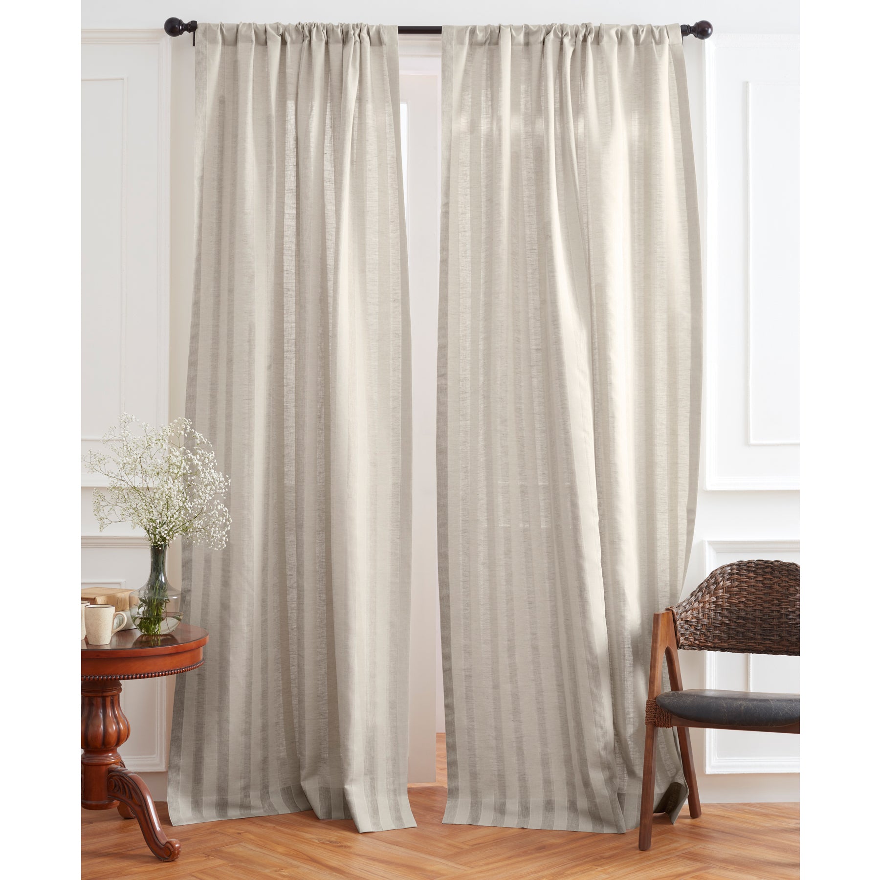 Zoe Curtain - Elegant Window Drapes for Living Room & Bedroom - Blackout & Sheer Options for Home Decor