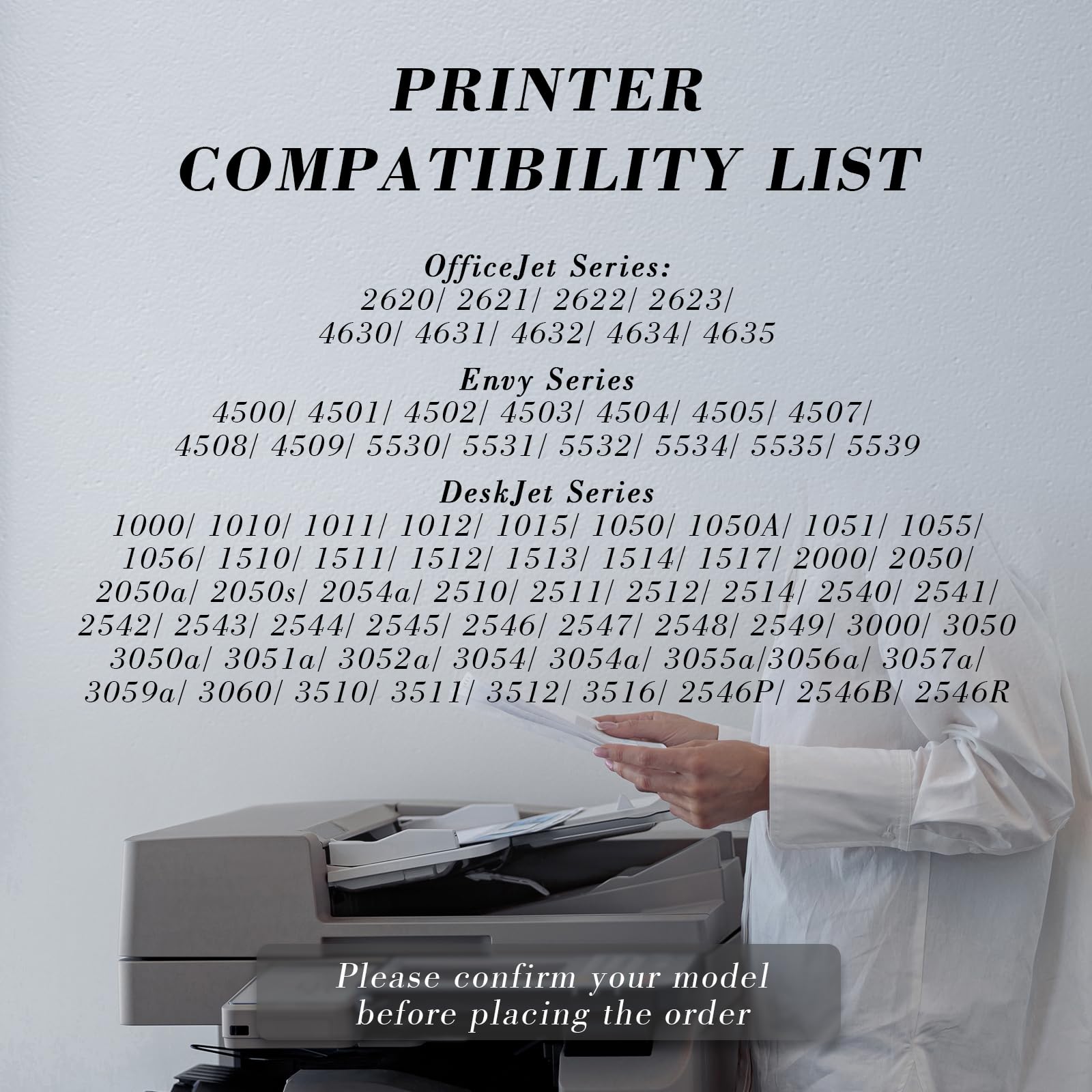 HP 61XL 61 Black Ink Cartridge - Compatible for HP Envy 4500 4502 5530 5535 5534, Officejet 4630 4635, Deskjet 1000 1010 1510 Printers - High Yield Replacement Ink for Home & Office Printing