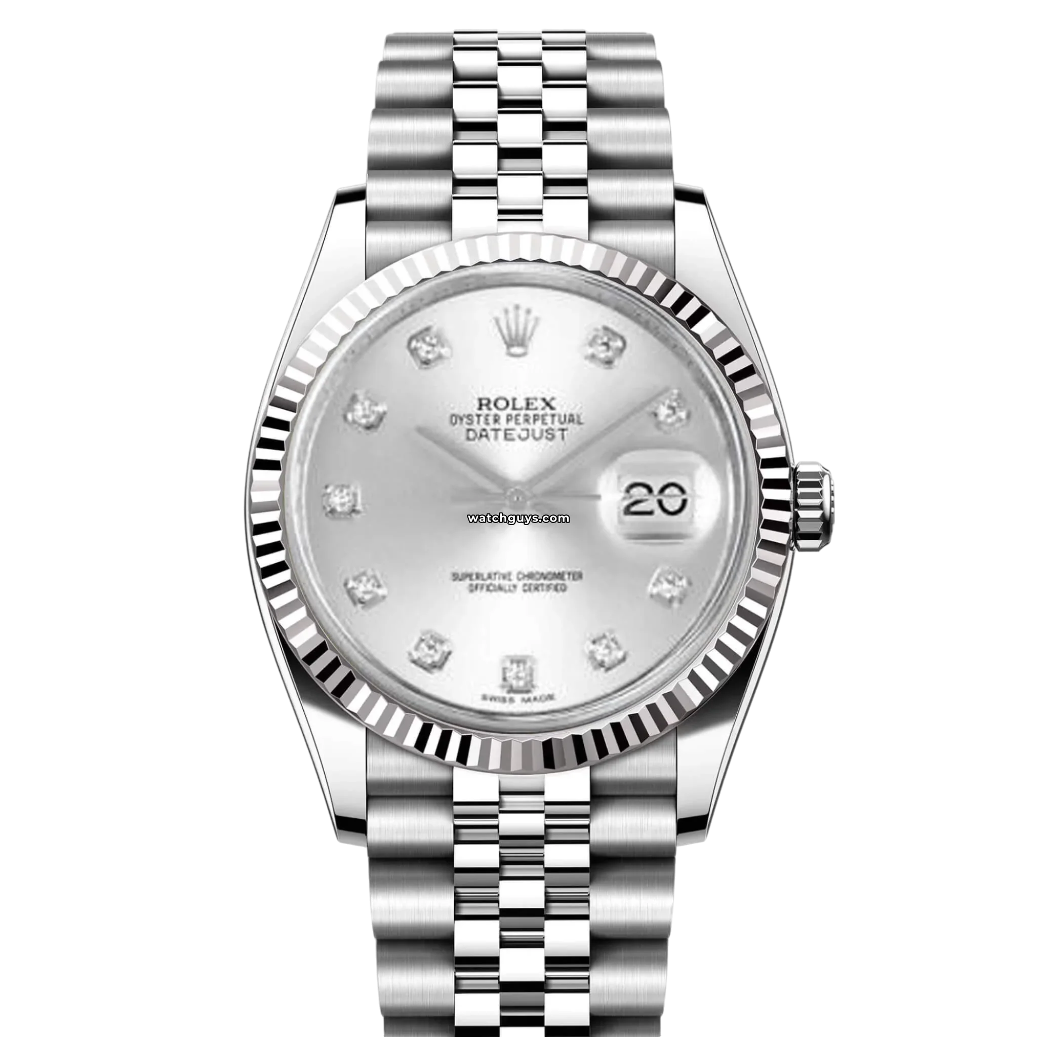 Rolex Datejust 116234 Men's Watch - Silver Stainless Steel with Diamond Bezel & Jubilee Bracelet | Luxury Dress Watch for Business, Weddings & Formal Occasions