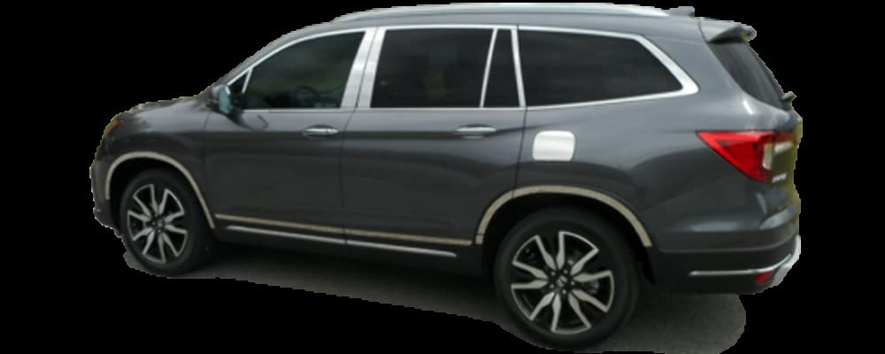 2019-2020 Honda Pilot Stainless Steel Front Bumper Trim - 0.5