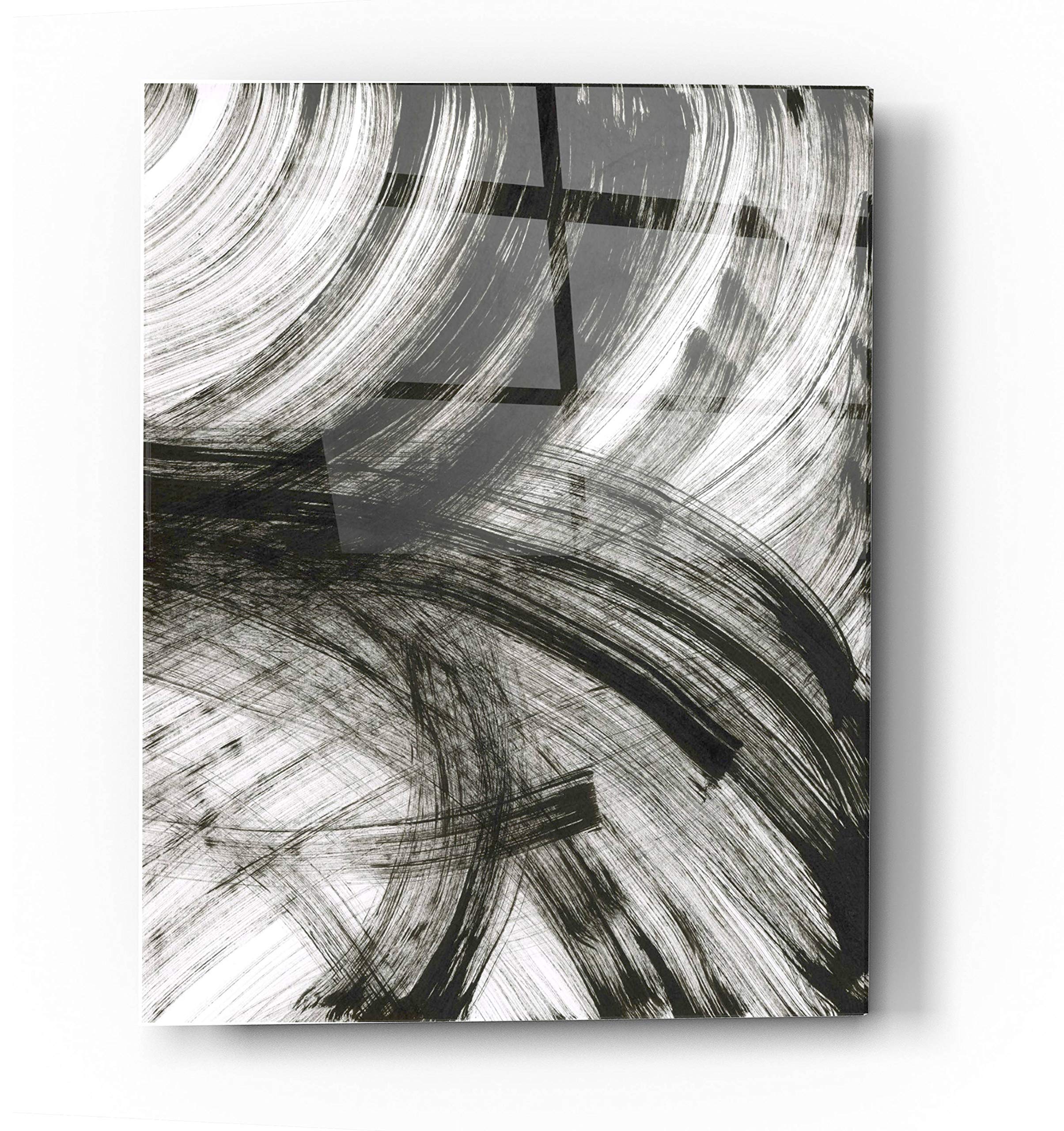 Epic Art 'Wind' Acrylic Glass Wall Art - 24x36 Inches Modern Abstract Painting for Living Room, Bedroom & Office Decor - Shatter-Resistant Contemporary Home Wall Decor