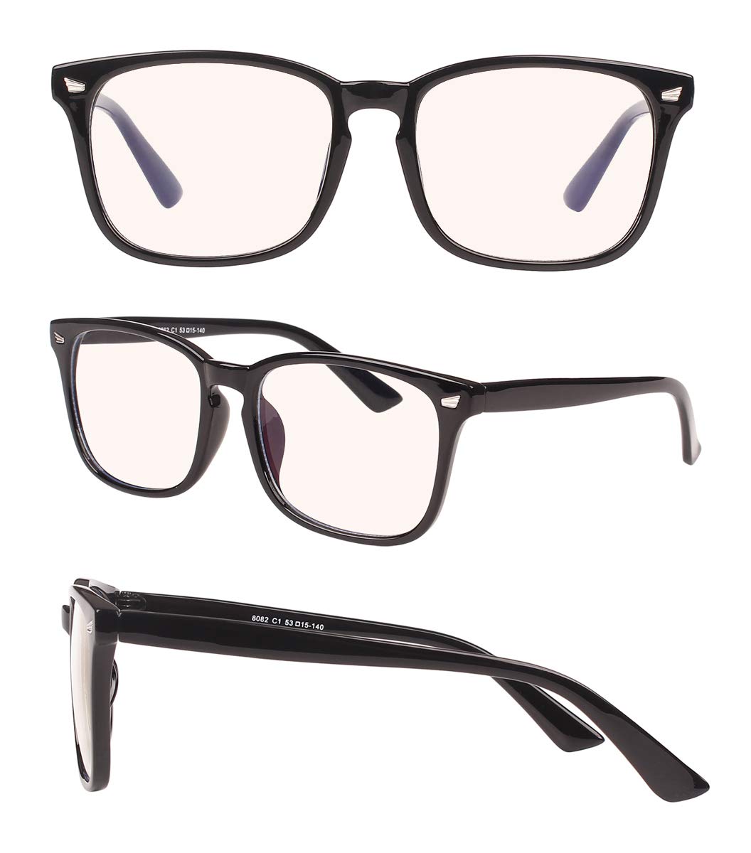 Agstum Blue Light Blocking Glasses for Gaming & Computer Use - Anti-Fatigue Eyewear with UV Protection - Perfect for Office Work, Online Classes & Night Screen Time