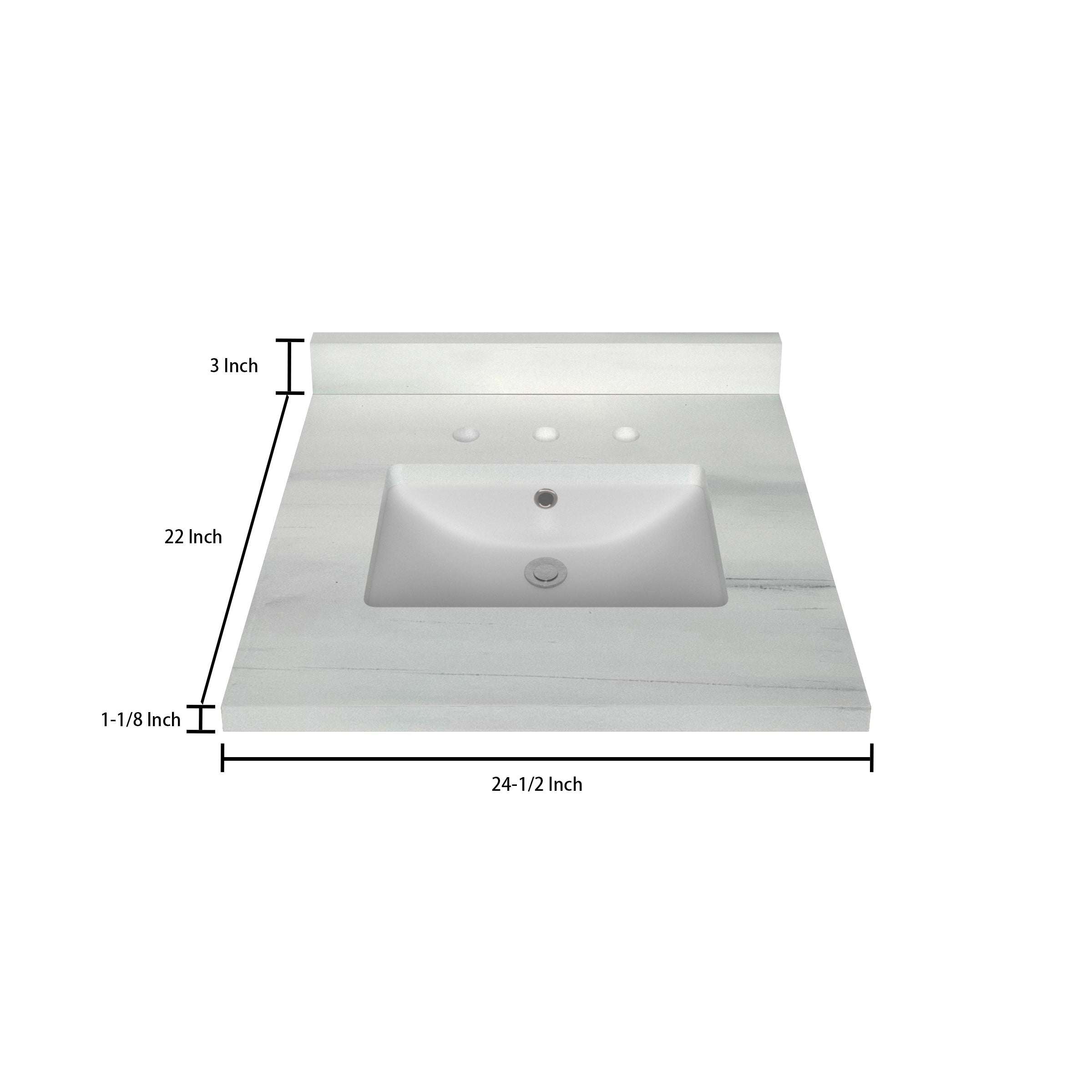 Top 3 CM Woodgrain Stock Tank - 24.5