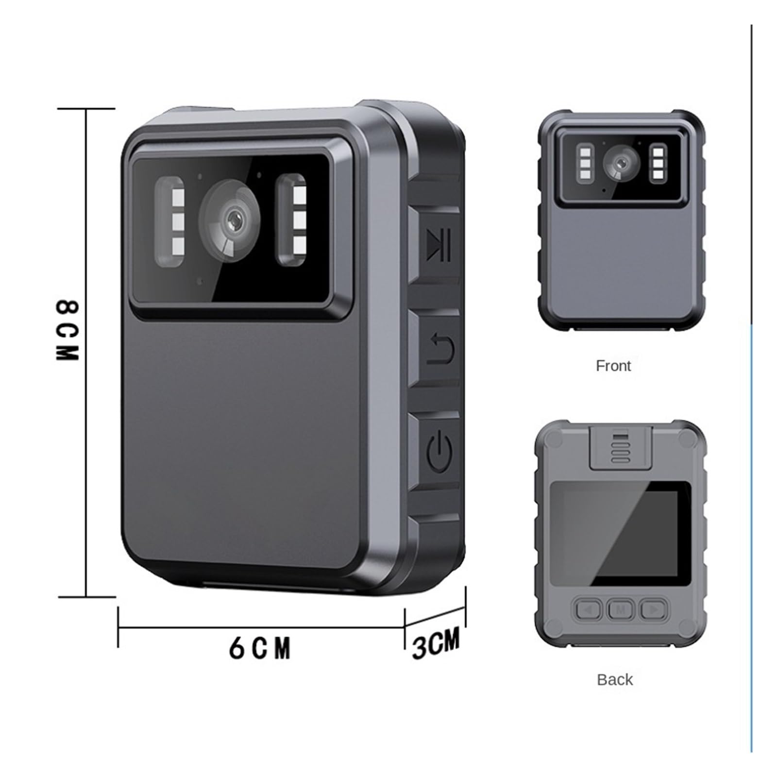MZZYG 1080P 2K WiFi Action Camera - Waterproof Sports DV with Touch Screen, Night Vision & IP65 Rating - Ideal for Outdoor Adventures, Security Monitoring & Police Use (0GB, 2K L9 WiFi)