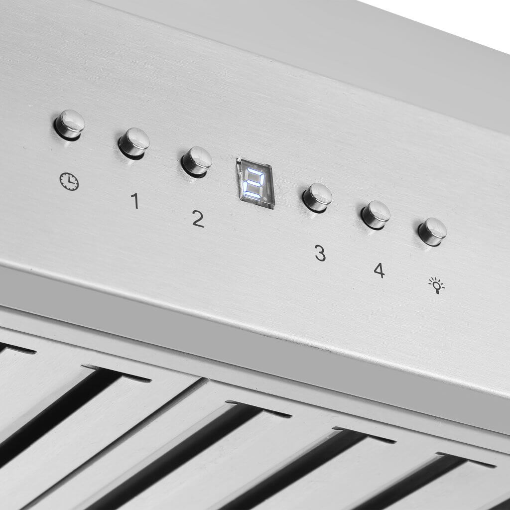 FORNO Orvieto 30 Inch Stainless Steel Wall Mount Range Hood - FRHWM5094 30 | Powerful 400 CFM Kitchen Vent Hood with LED Lights | Perfect for Modern Home Kitchens & Open Concept Living Spaces