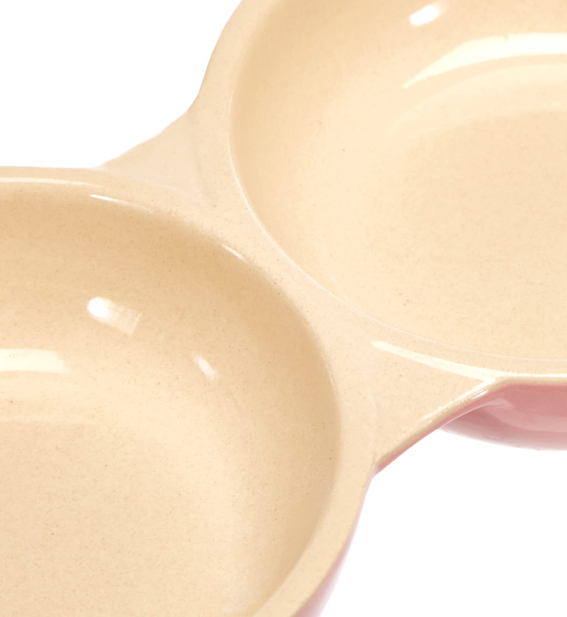 Premium Ceramic Cat Food and Water Bowl Set - 22cm Double Dish for Pets - Perfect for Feeding and Hydrating Your Feline at Home or Travel