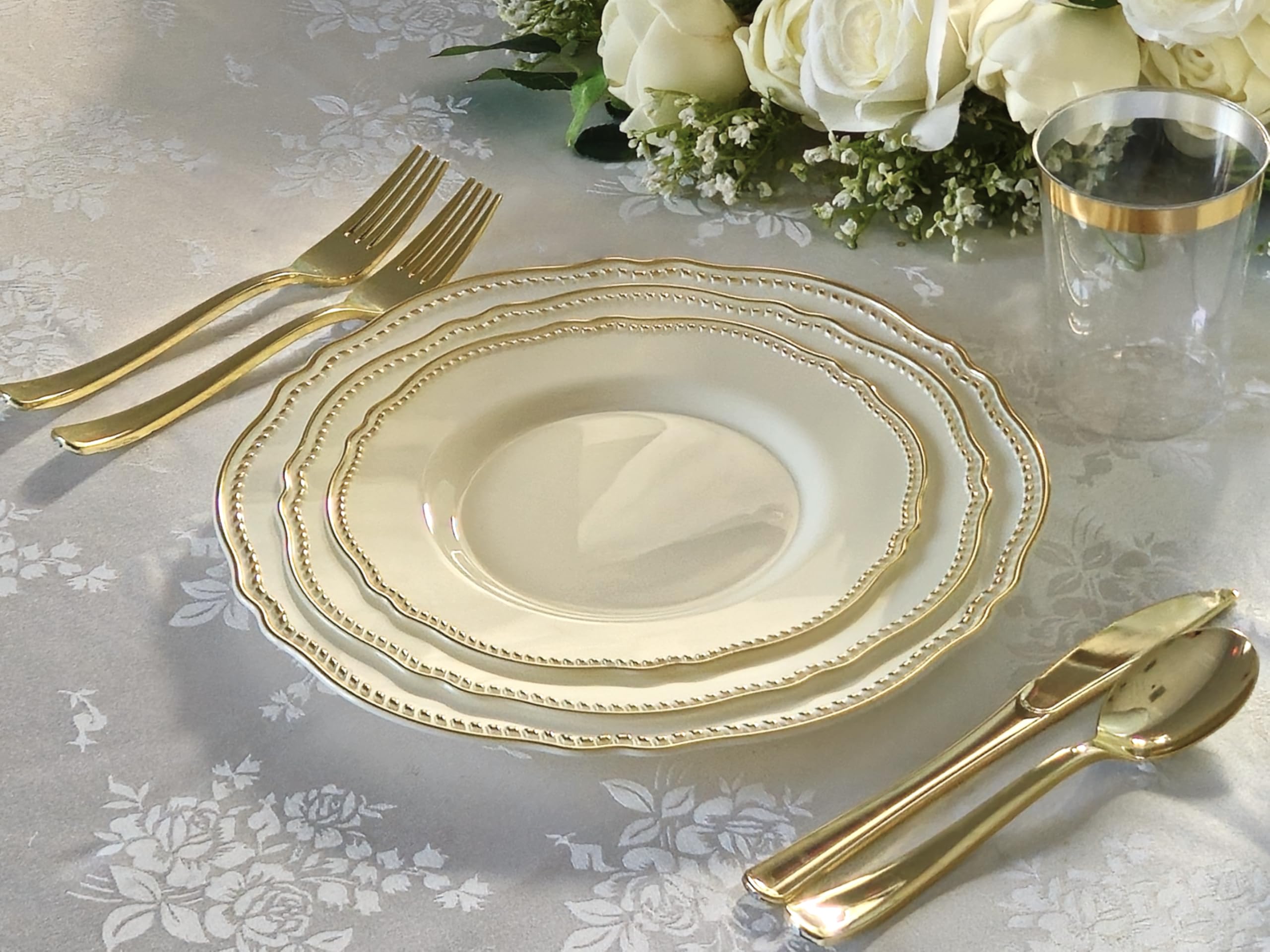 240-Pack Heavyweight Disposable Plates Set (10.25