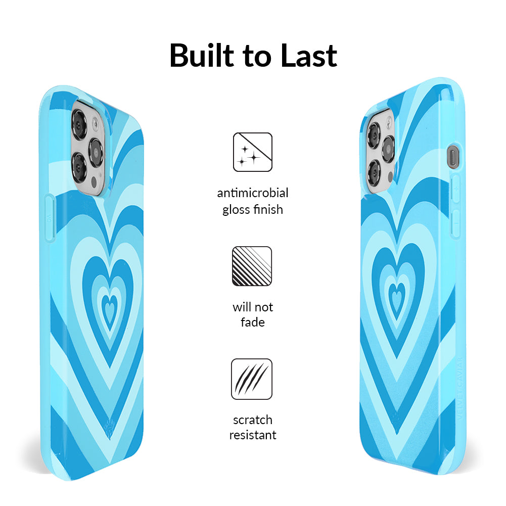 Cute Blue Sweethearts iPhone Case - Trendy & Protective Phone Cover for iPhone 13/12/11/X - Perfect for Valentine's Day, Gifts & Everyday Use